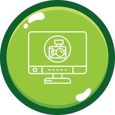 Bilgisayar vektör simgesi modern basit vektör illüstrasyonu