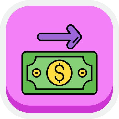 para çantası simgesi, vektör illüstrasyonu