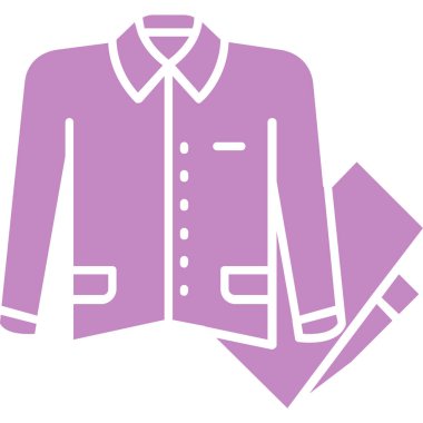 Kıyafetler. Web simgesi basit illüstrasyon