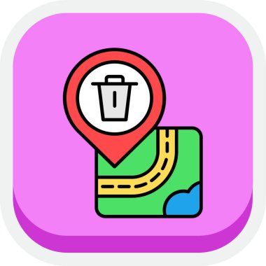 harita konum simgesi ana hat biçiminde