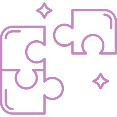 Bulmaca simgesi vektör çizimi