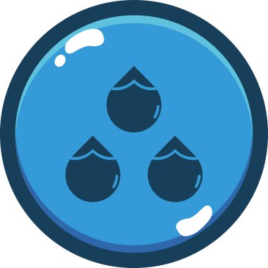 Damlalar. Web simgesi basit illüstrasyon