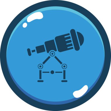 Uydu. Web simgesi basit illüstrasyon