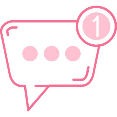 kabarcık sohbet simgesi, vektör illüstrasyonu