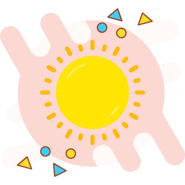 Güneş Simgesi Vektör illüstrasyonu