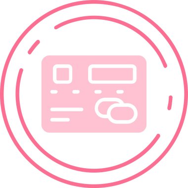 Kredi kartıyla. Basit illüstrasyon, tasarım