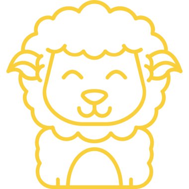 Şirin koyun kafası simgesi