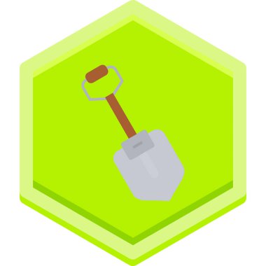 kürek simgesi vektör illüstrasyonu