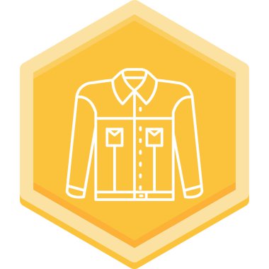 Ceketin insan simgesinin vektör çizimi