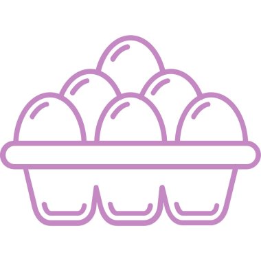 Yumurta yumurta ikonu vektör çizim logosu