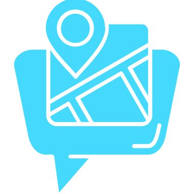 Sohbet iletisi simgesi. vektör çizim