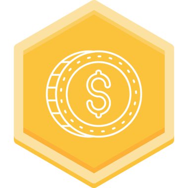 Dolar simgesi vektör illüstrasyonu