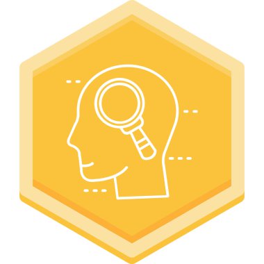 Dolu tasarım içerisinde iş analiz simgesi