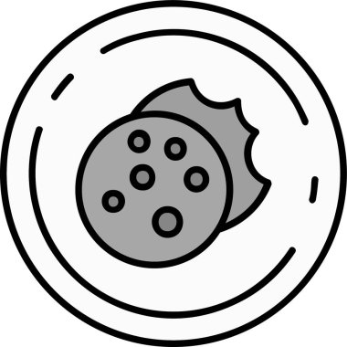 Gıda Web ikonu vektör illüstrasyonu