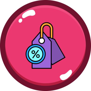 İndirim indirim simgesi