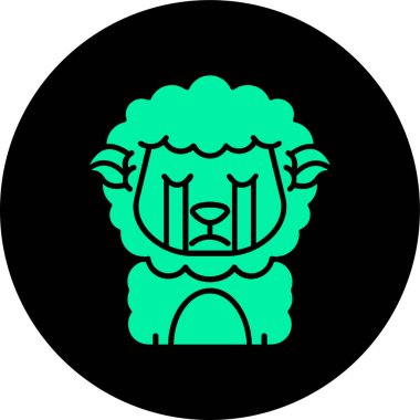 Şirin bir cadılar bayramı simgesinin vektör çizimi