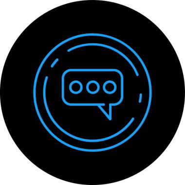 Sohbet simgesi vektör illüstrasyonu