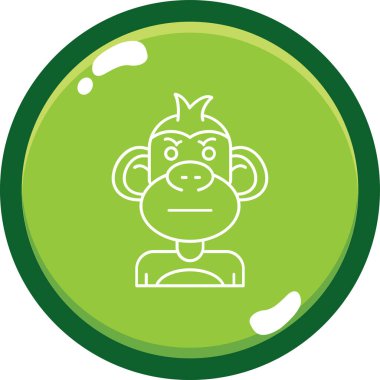 vektör maymun resimleme.