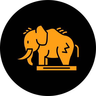 Fil vektör simgesi modern basit vektör çizimi izole edildi