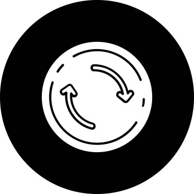 Ok. Web simgesi basit illüstrasyon