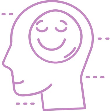 Çizgi biçiminde gülen yüz simgesi