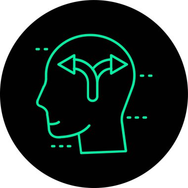 Vektör Beyin simgesi illüstrasyonu