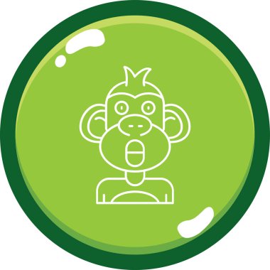 vektör maymun web illüstrasyonu