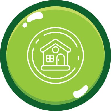 Benzersiz ev vektör simgesi