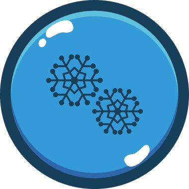 Kar Tanesi vektör simgesi. vektör simgesi.