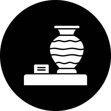 vase icon vector isolated on white background