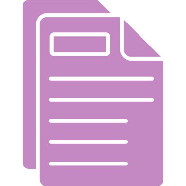 Belge. Web simgesi basit illüstrasyon