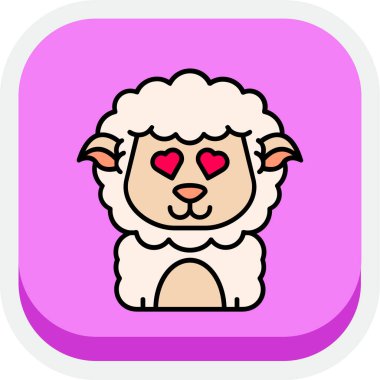 koyun çizgi film simgesi resmi