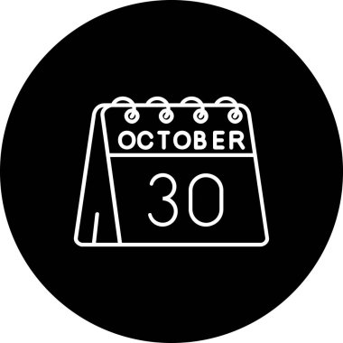 Takvim simgesinin vektör illüstrasyonu