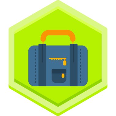 Çanta. Web simgesi basit illüstrasyon