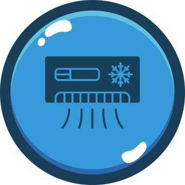 Bir termometrenin vektör illüstrasyon simgesi