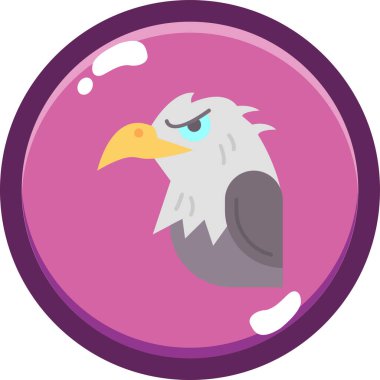 Kuş simgesi, çizgi film tarzı