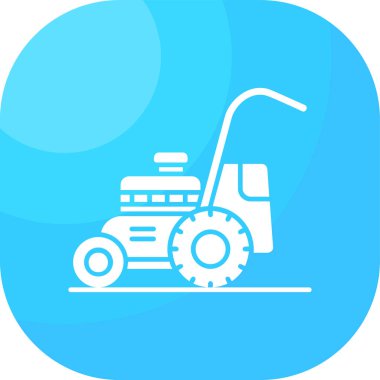 tarımsal traktör simgesi, basit tasarım