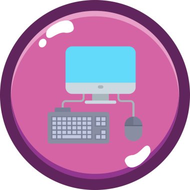 Bilgisayar faresi. Web simgesi basit illüstrasyon