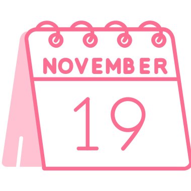 Takvim simgesi tasarımı, renkli tasarım vektörü illüstrasyonu