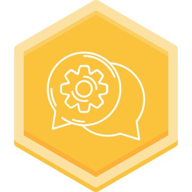 Sohbet balonu simgesinin vektör çizim