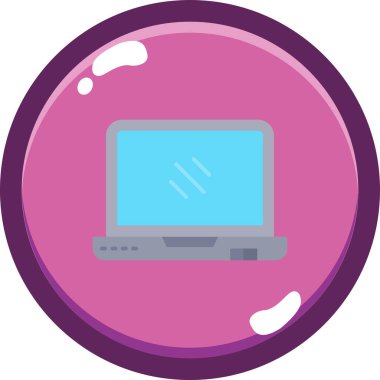 Bilgisayar. Web simgesi basit illüstrasyon