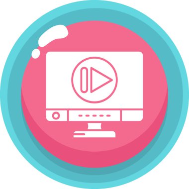 bilgisayar vektör simgesi modern basit illüstrasyon