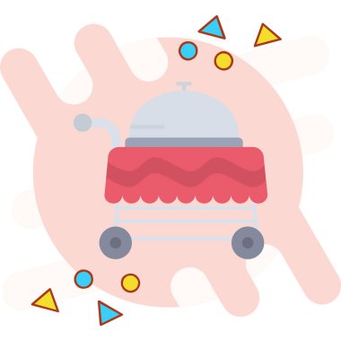 Çizgi film robotunun vektör çizimi