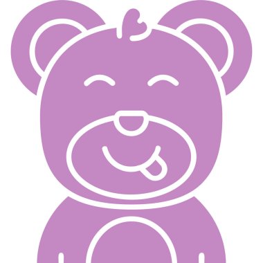 Sevimli ayı, illüstrasyon, beyaz arka plan vektör.