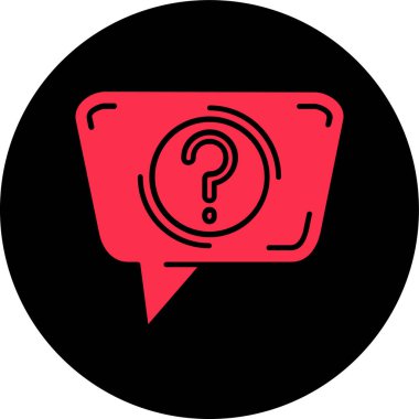 soru işareti simgesi, vektör illüstrasyonu