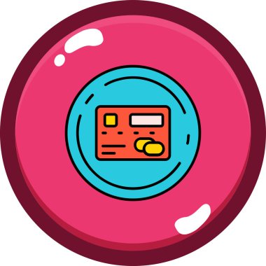 Para için. Web simgesi basit illüstrasyon