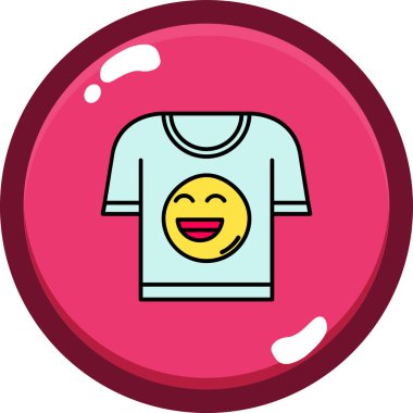 shirt simgesi vektör illüstrasyonu