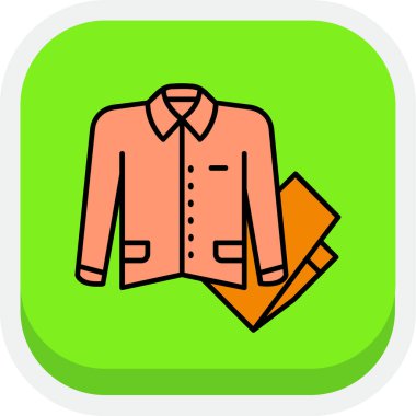 Ceket simge vektör çizim