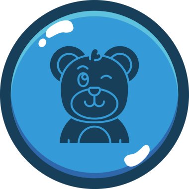 Bebek partisi ikonu. Web için basit duş vektör simgeleri çizimi