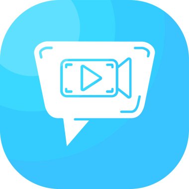 video simgesi, vektör illüstrasyonu